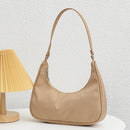 Fashion Women Pure Color Underarm Hobos Bags Top-handle Handbag (Camel)