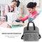 Mini Sewing Machine Handbags Crochet Woolen Yarn Storage Bags (Grey) Newly