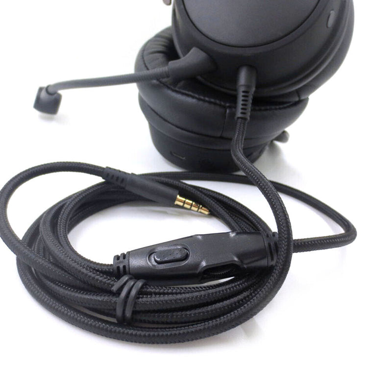 1.5m Headphone Audio Cable Cord Line Replacement with Tuning for HyperX Cloud