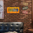 Bar Code License Plate Metal Tin Sign for Bar Pub Club Decorative Iron Pain