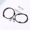 Gifts Pendant Bracelet Magnetic Clasp Chain Astronaut Pendants Couple Necklace