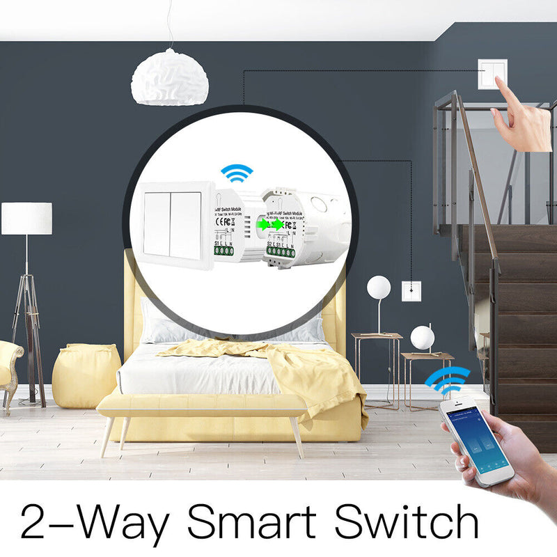 Lighting Switch Relay Module 2 Gang Intelligent Switch Module Voice Control