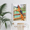 Coloring DIY Digital Oil Painting Dog See the Scenery No Frame Picture By N