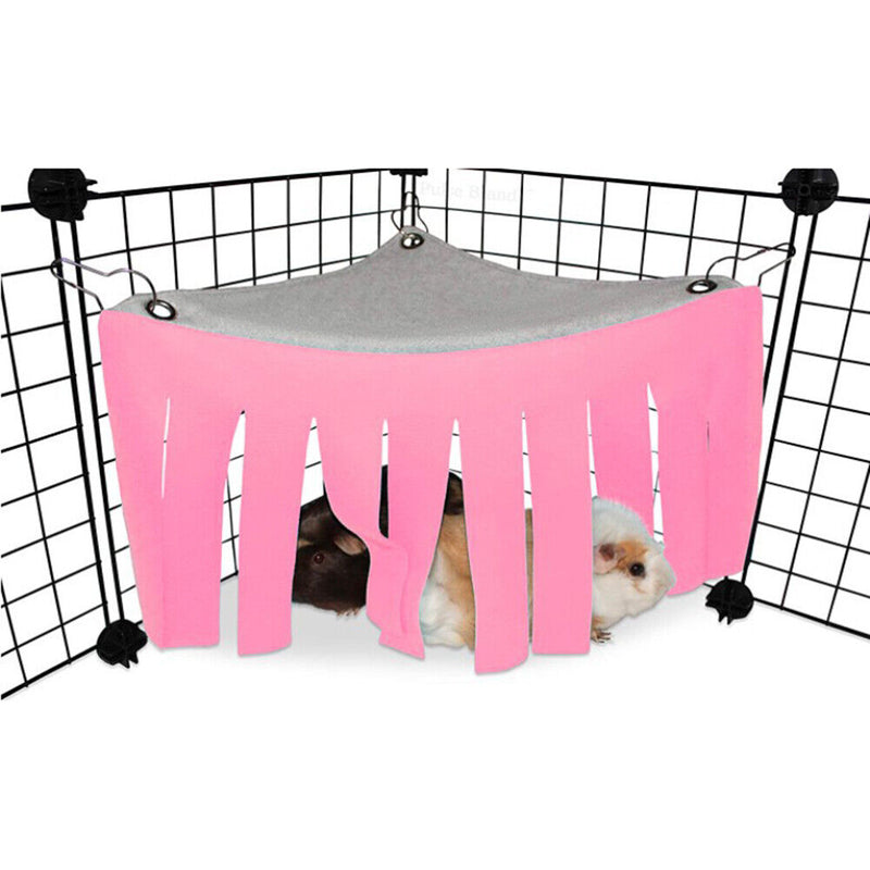 Hidden in the House Beds Hiding Tent Cage for Hamster Guinea Pig (Pink) Newly