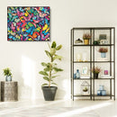 Color Butterfly Canvas DIY Oil Wall Picture Hand Painted Painting By Numbers Kit