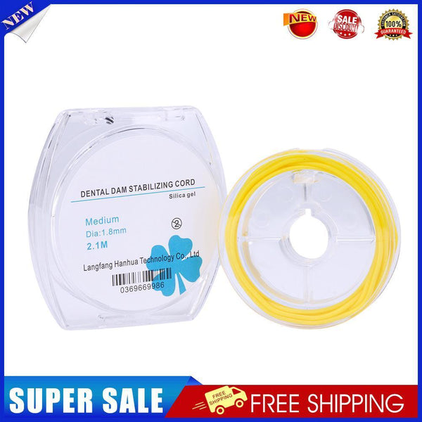 1 Roll 2.1m 1.8mm Dam Stabilizing Cord Dentistry Instrument Dental Line Ela