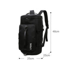 Unisex Backpack Travel Sports Compartment Gym Fitness Camping Bag (Black) Newly