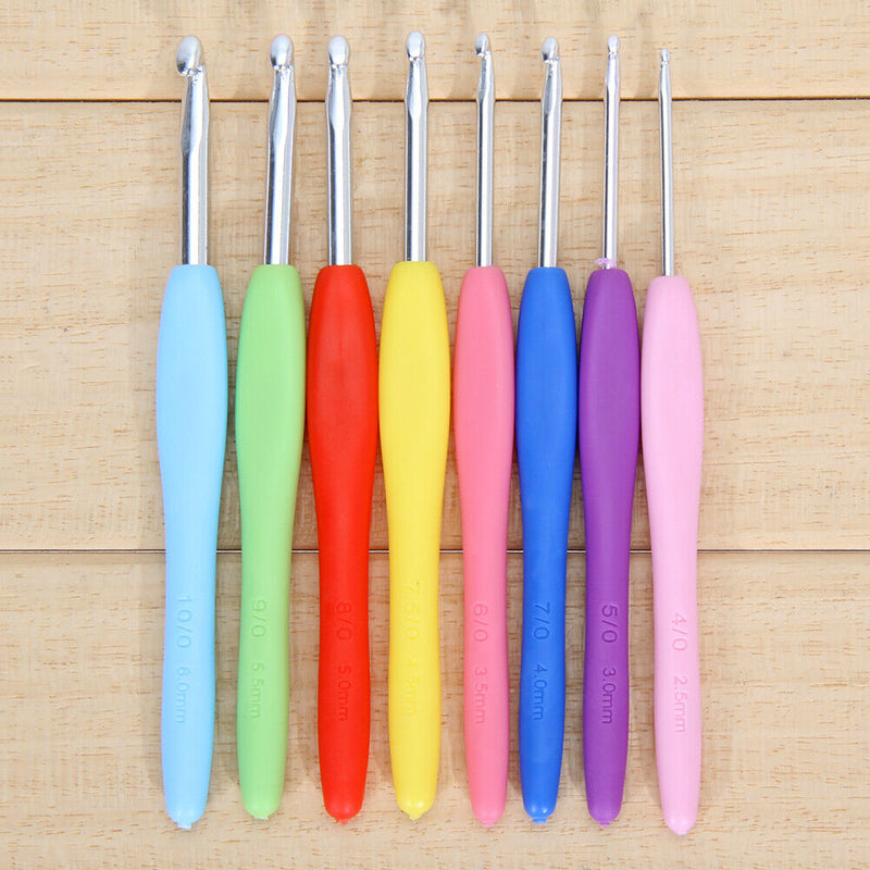 1 Set Crochet Hook Needles Knitting Kit Meshes Knitting Crafts Weaving Case Agony