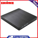 Hard Plastic USB2.0 External DVD CD-ROM RW Player Optical Drives Enclosure Case