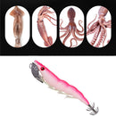 Lead Sinker Soft foot Squid Hook Wood Shrimp Lures Octopus Bait Fishing Tackle