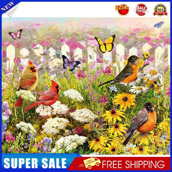 Flowers Birds Oil Paint By Numbers Kits Canvas Picture Wall Art DIY (B687)