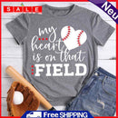 My Heart Is on that FIELD T-Shirt Tee -00142 XL-Dark Grey