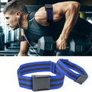 2x BFR Fitness Occlusion Bands Hip Building Blood Restriction Belt (Blue) Newly