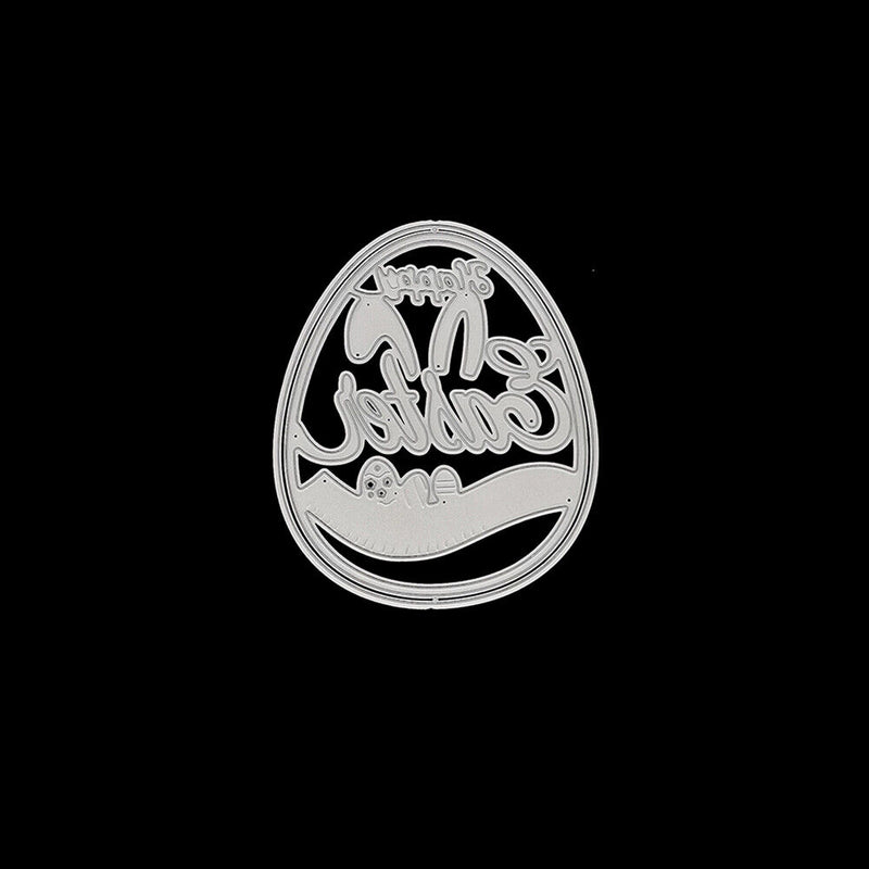 Metal Cutting Stencil Template Easter Eggs Paper Cutting Card Embossing Decor