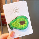 Wool Knitting Hair Clips Cute Fruit Barrettes Bangs Clips Sweet Hairpins