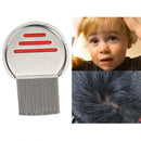 Stainless Steel Density Teeth Hair Lice Comb Dust Free Brush (Red) Newly