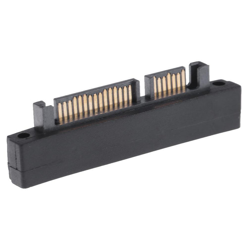 90 Degree 7+15Pin SATA Male, Female Port Adapter Card for SATA HDD SSD