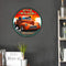 Round Metal Tin Sign Plaque Wall Car Posters Iron Painting for Bar (1) Newly