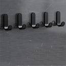 Coat Holder Bathroom Wall Hook Towel Hanger Punch-free Metal Hooks For 5 PCS
