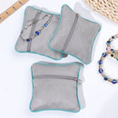 Organizer Bag Velvet Storage Pouch Zipper Jewelry Bag Packing Bag Coin Purse