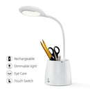 Touch Bendable Table Lamps Night Light Pen Holder Lamp Flexible Desk Lamp