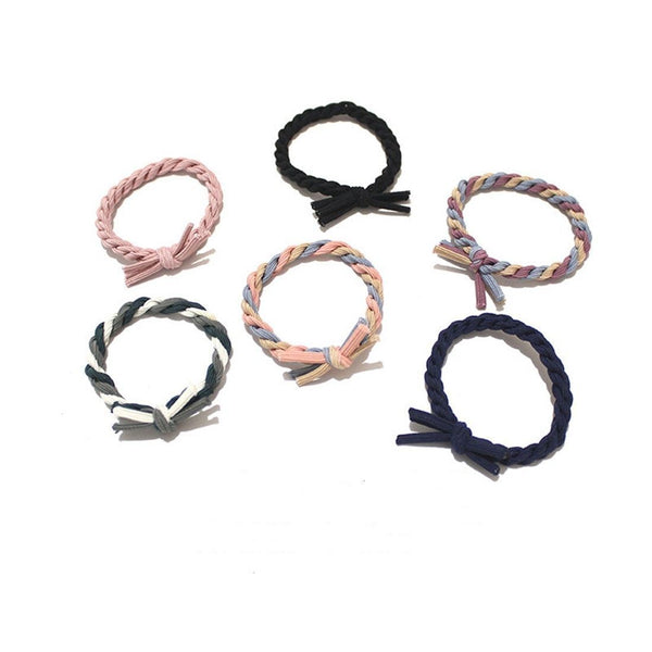 Women Girl Hair Accessories High Elastic Hair Ring Hair Tie Rope Hand-woven
