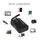 300W Car Inverter DC 12V to 220V Power Converter 4 USB Ports Socket Adapters