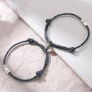 Lover  Friendship Bracelet Rope Alloy Couple Bracelet Rope Braided Bracelet