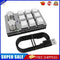 Macro Keyboard Bluetooth-compatible 9 Key 2 Knob Mechanical Keypad (Clear)