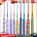 9pcs Ceramic Handle Knitting Needles Aluminum Crochet Hooks Tool Set 2-6mm Newly