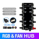 1 To 8 Multi Way Splitter RGB PWM HUB 12V/4 Pin for Fan Motherboard (4D)