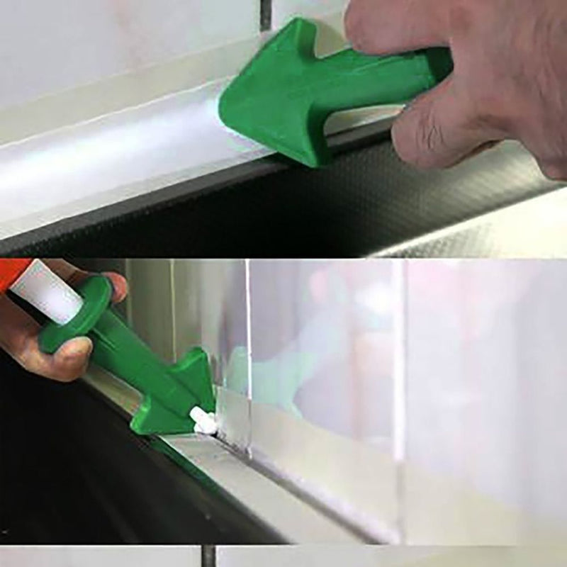 Silicone Squeegee Grout Scraper Caulking Finisher Sealant Nozzle Glue Remover