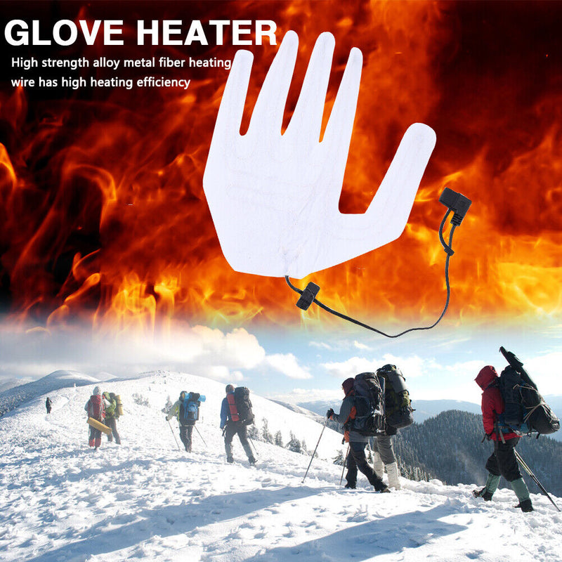 Heated Five-Finger Gloves Sheet Outdoor Cycling Hand Warmer Pad (No Switch)