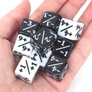 10pcs Dice Counters 5 Positive Negative +1 -6 Gathering Table Game Fun Dice