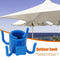 Beach Sunshade Umbrella Hooks Outdoor Travel Four-leg Plastic Hook (White)