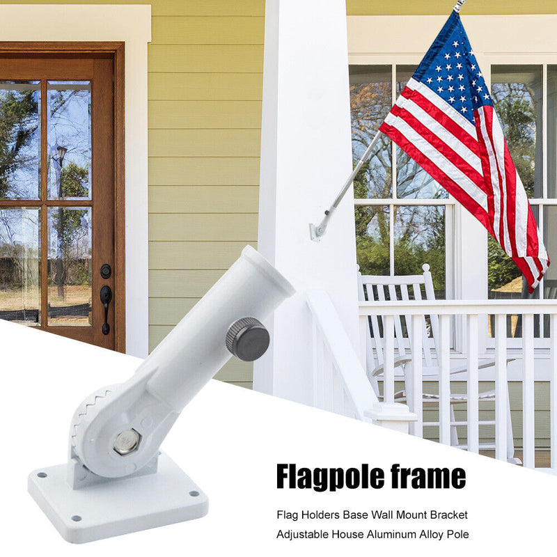 Adjustable Aluminum Alloy Wall Mounting Flag Holder Bracket Angle Flag Base