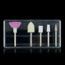 5pcs/set Nail Art Polishing Grinding Head Tools Nail Drill Bits P9I2 Ele S8B2
