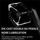 Ball Bearing Flat Platform Pedaling Bicycle Pedals Road Bike Parts MTB Pedal