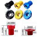 Bike Crank Cover Crank Screw M15 Aluminum Alloy MTB Crankset Cap for Cyclin