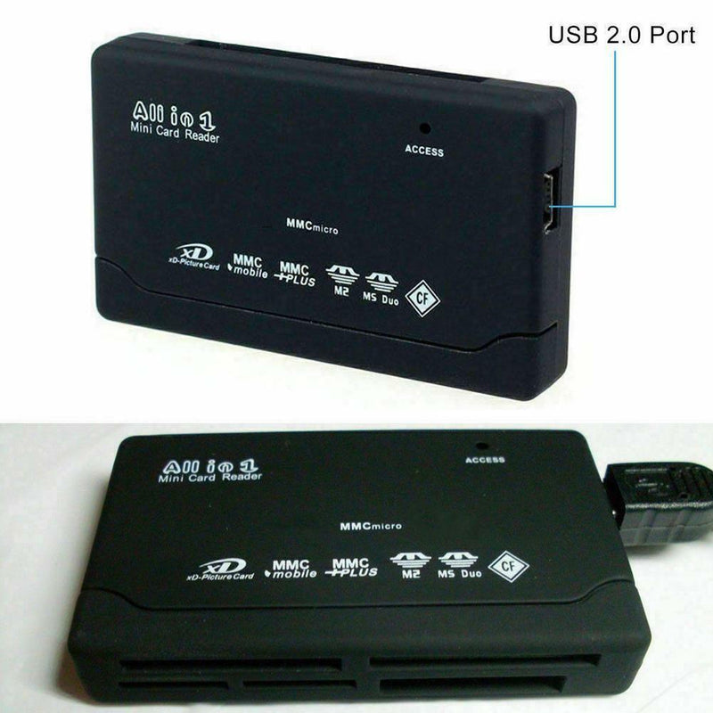 All in One 1 Memory Card Reader-USB External SD SDHC Mini Micro M2 MMC XD  hot.