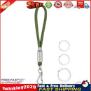 Anti Lost Keychain Lanyard Key Rings Parachute Cord Carabiner (Army Green) Newly