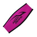 Neoprene Scuba Diving Cover Head Strap Hair Band Strap (Rose Red Black) Newly
