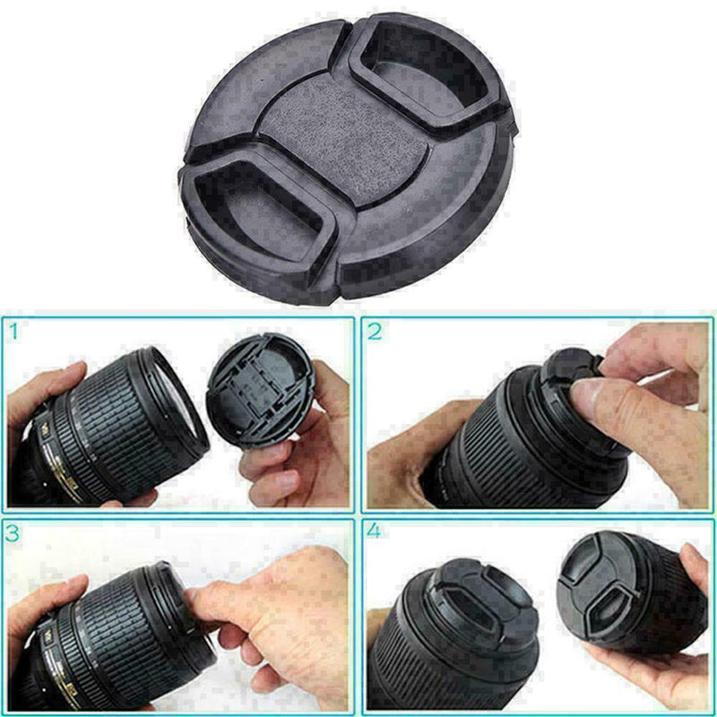 49MM Snap-On Front Lens Caps Cover For CanonsNikon M0R2 Photo Cameras R9K6 Q1F0