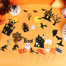 Wedding Halloween Style Cake Topper Set Cupcake Decor Baking Decoration