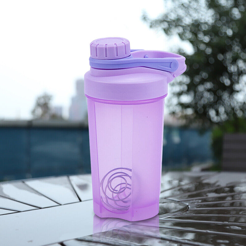 Outdoor Travel Portable Drinkware PP Screw Cap with Stirring Ball for Fitne