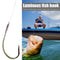 30pcs/Lot High Carbon Steel Luminous Fishing Fishing Barbed Hook Fishing Tackles