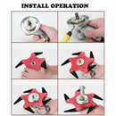 Metal Set Durable Cutter Blade Nut Replacement Fixing Kit Strimmer Brush