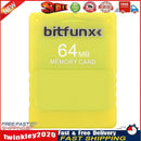 FMCB 1.966 Memory Card for Sony PS2 64MB Free McBoot Console Card (Yellow) Newly