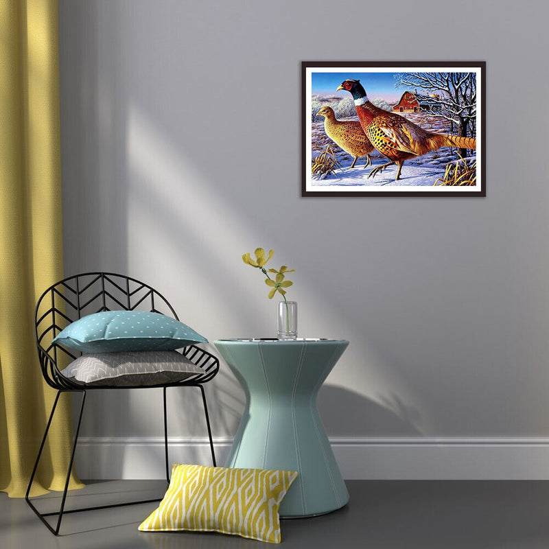 5D DIY Full Drill Diamond Painting Dove Cross Stitch Embroidery Home Decor Craft