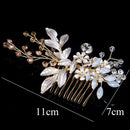 Jewelry Pins Bridal Headpiece Hairwear Crystal Hair Comb Flower Head Clip